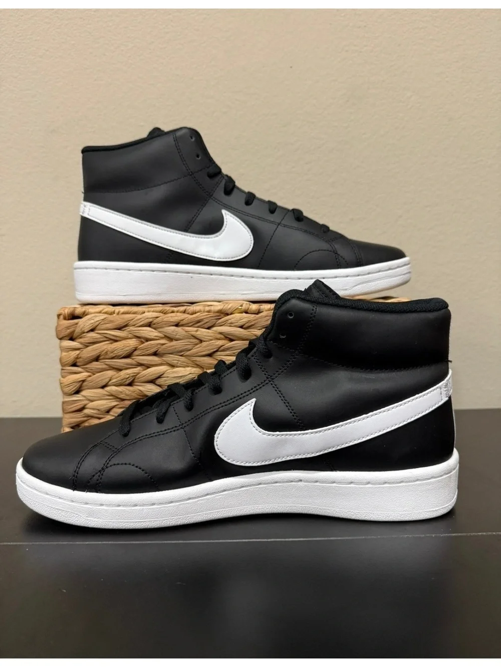 Size 8.5 - Nike Court Royale 2 Mid “Black Onyx”